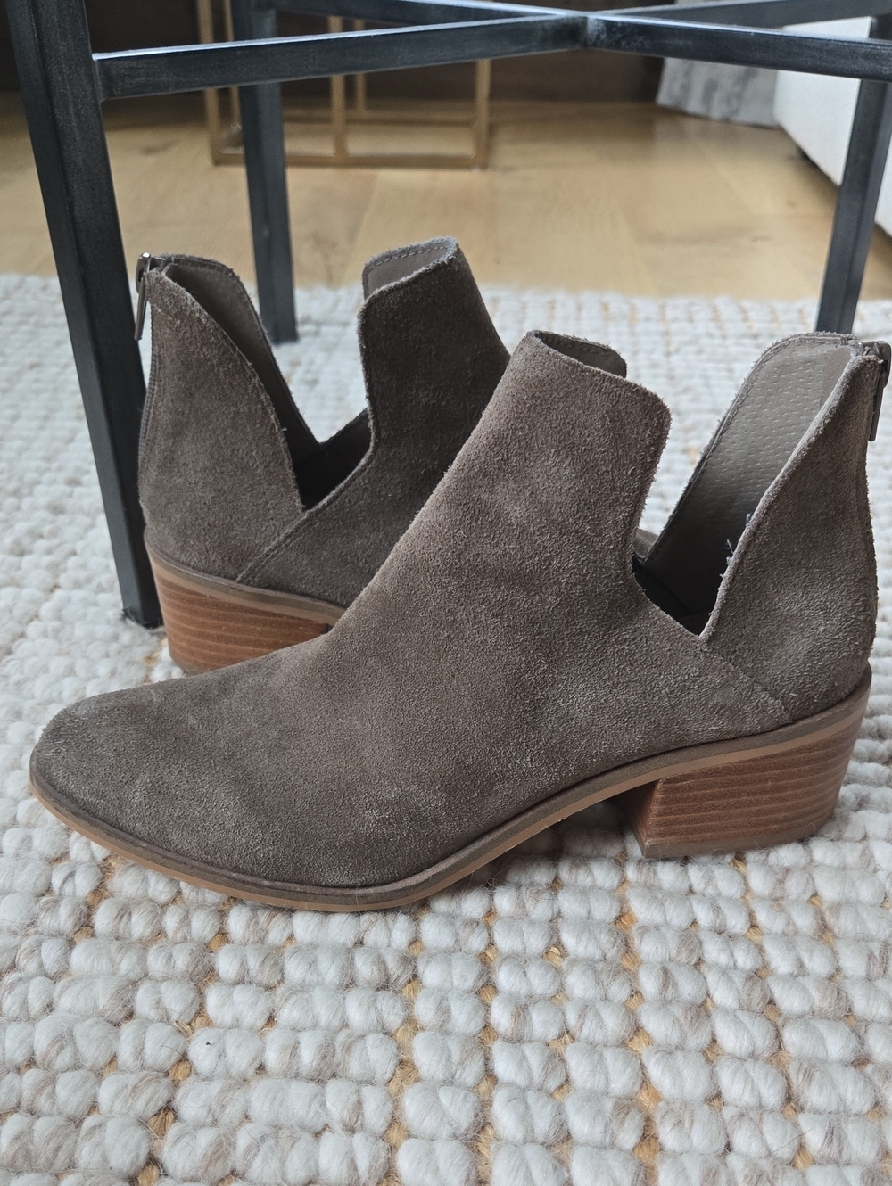 Steve Madden Lancaster Suede Booties 8.5 Fall Western Split Shaft Boho Cowgirl